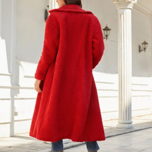 LADY IN RED Faux sherpa Teddy Coat - Picture 5 of 11